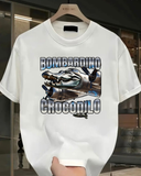 Bombardino Crocodilo Baskılı Yıkamalı Vintage Unisex Oversize T-Shirt