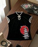Japan Design Vintage Kolsuz Crop