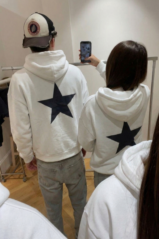 Couple Love Design Kapüşonlu Sweatshirt ( Tekli Satılmaktadır)