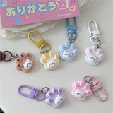 Cute Cat Pati Design Charm Anahtarlık