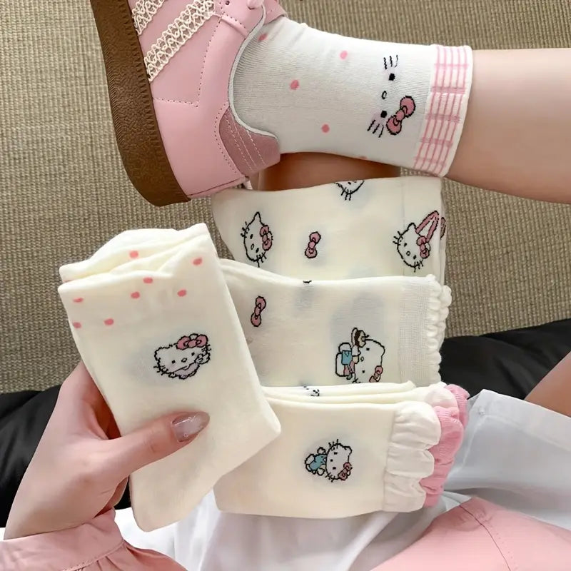 Sevimli Hello Kitty Çorap (1 Çift)