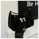 Y2K Ribbon Detail Küçük Omuz Çantası