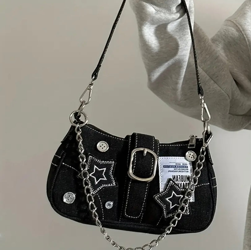 Star Y2K Tarzı Küçük Omuz Çantası