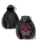 Yıkamalı Spider Man Kapüşonlu Sweatshirt Hoodie