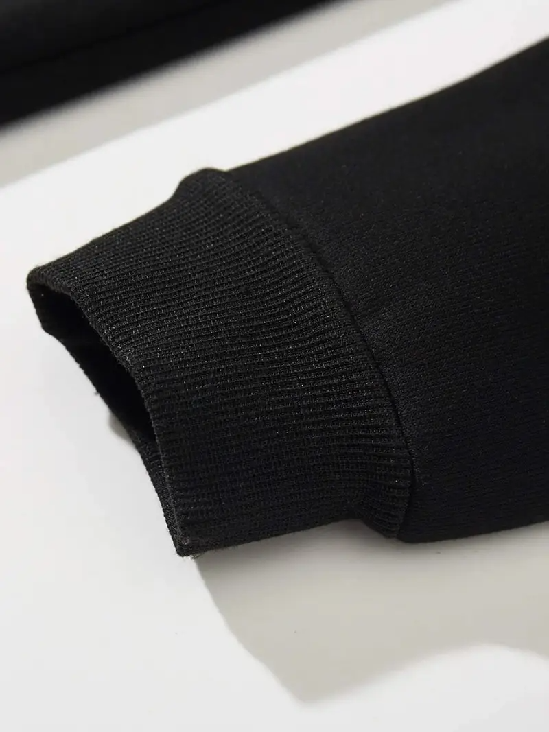 Gothic Baskılı Oversize Fermuarlı Siyah Unisex Kapüşonlu Hırka