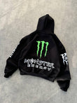 Monster Unisex Oversize Kapüşonlu Sweatshirt