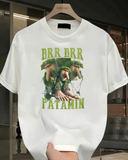 Brr Brr Patamin Baskılı Yıkamalı Vintage Unisex Oversize T-Shirt