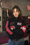 Hello Kitty Siyah Biker Racing Ceket
