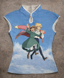 Anime Ghibli Vintage Y2K Kısa Kollu Crop