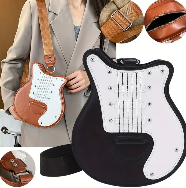 Gitar Y2K Tarzı Küçük Omuz Çantası