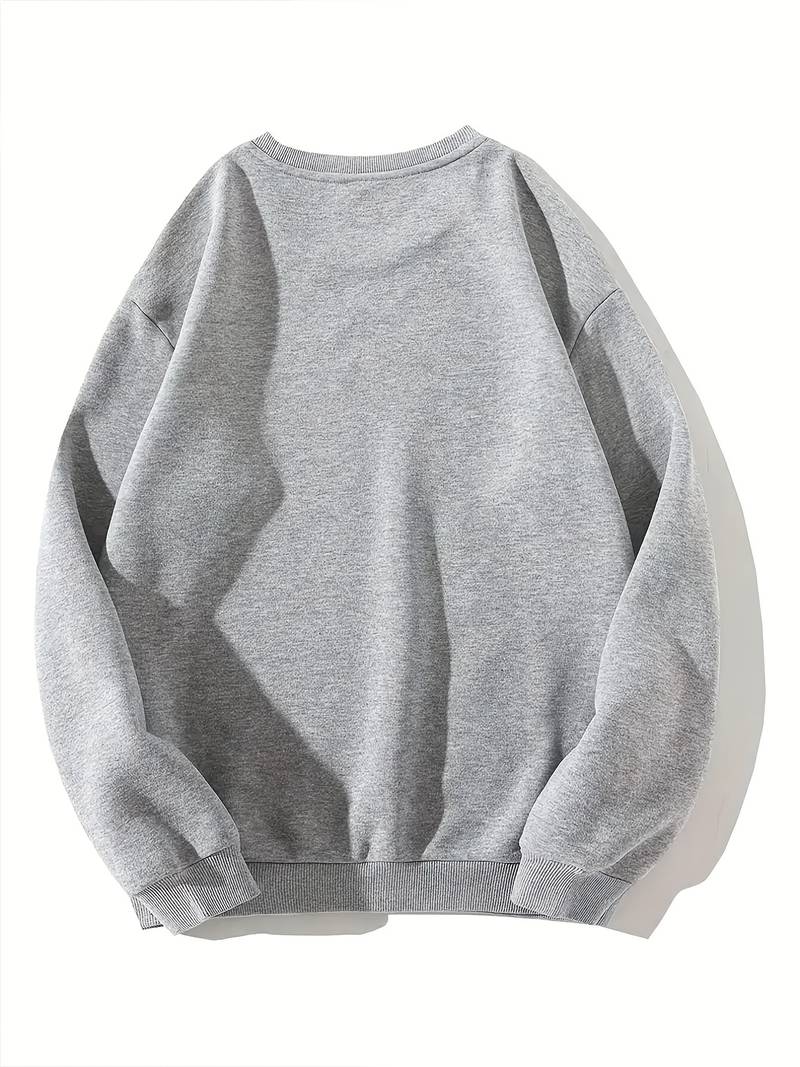 Cute Duck Oversize Bisiklet Yaka Sweatshirt