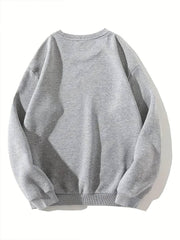 Cute Duck Oversize Bisiklet Yaka Sweatshirt