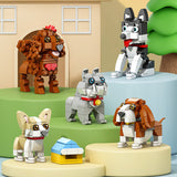 Sevimli Köpek Design Lego Set Süpriz Kutu
