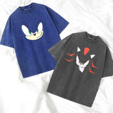 Sonic X Shadow Generations Detail Yıkamalı Oversize Vintage Tshirt