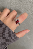 Ruby Glow Gece Yıldızı Yüzük