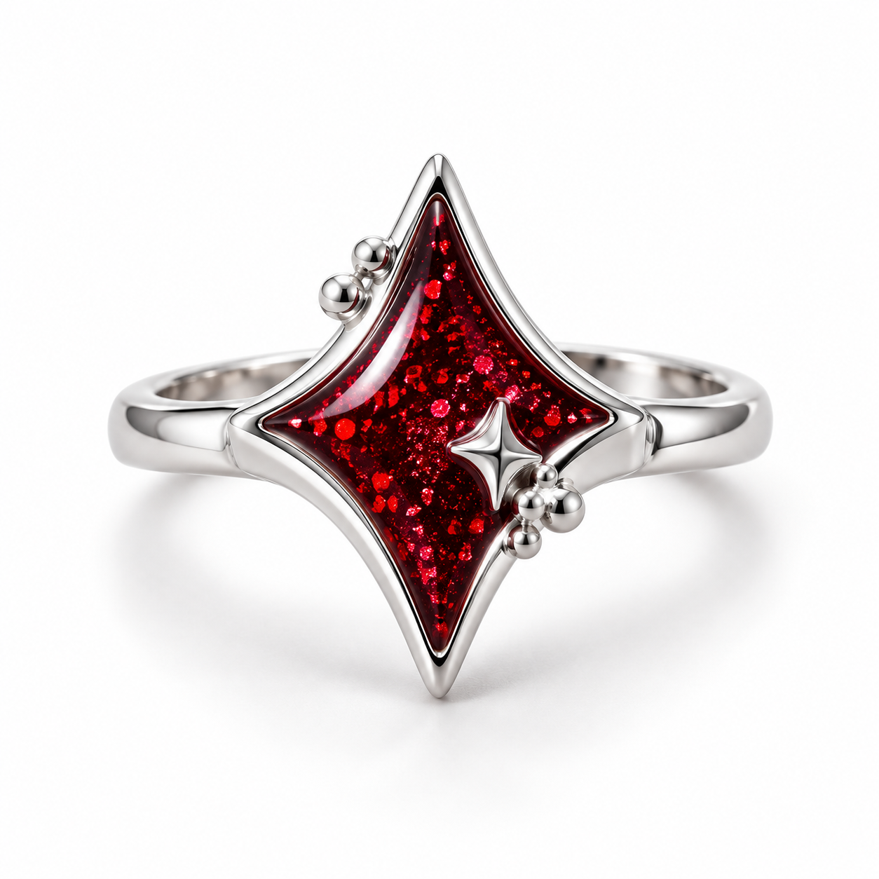 Ruby Glow Gece Yıldızı Yüzük