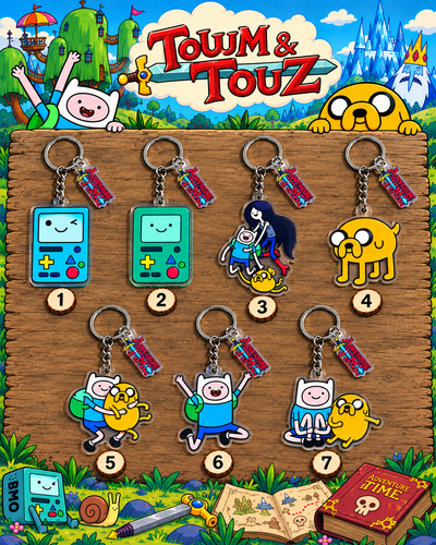 Adventure Time Temalı Charm Anahtarlık