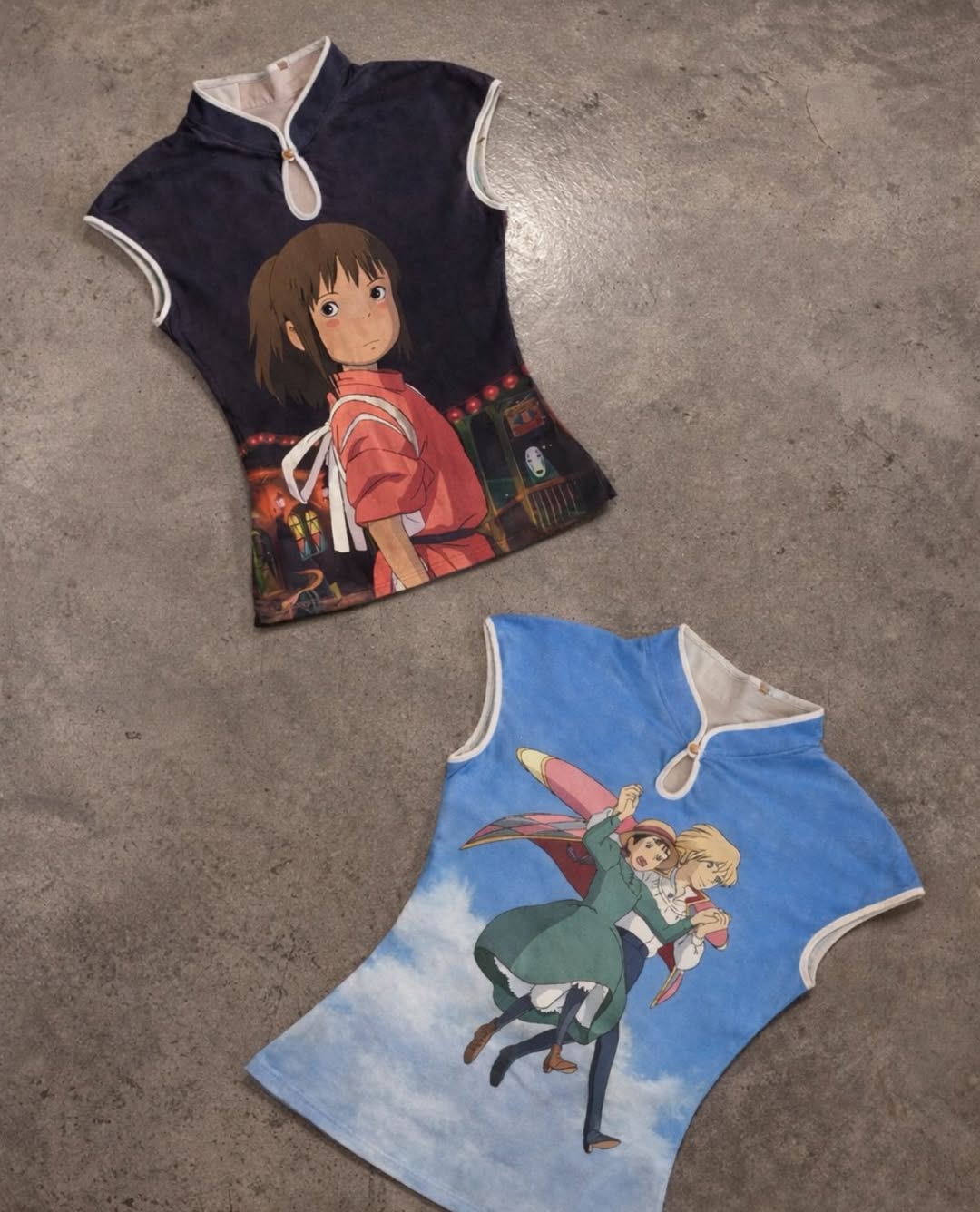 Anime Ghibli Vintage Y2K Kısa Kollu Crop