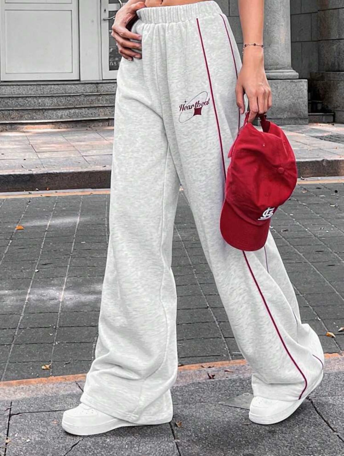 HeartBeat Oversize Beli Lastikli Baggy Eşofman Altı