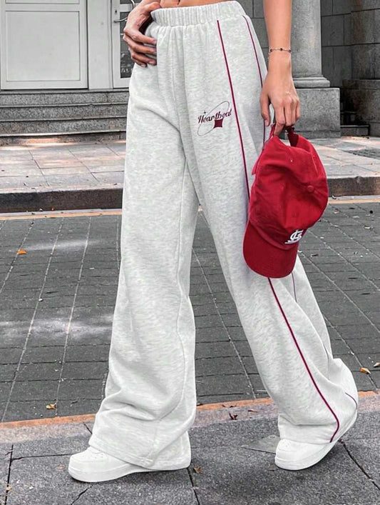 HeartBeat Oversize Beli Lastikli Baggy Eşofman Altı