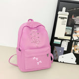 Kurdele Baskılı Renkli Unisex Okul Sırt Çantası