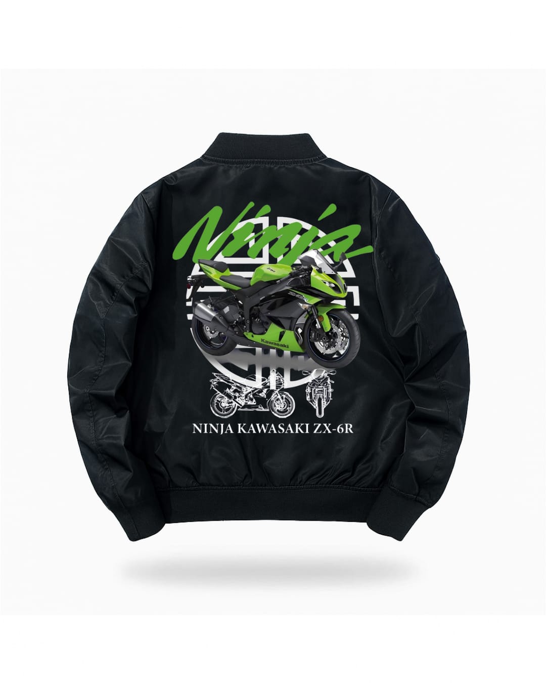 Motorbike Unisex Bomber Ceket
