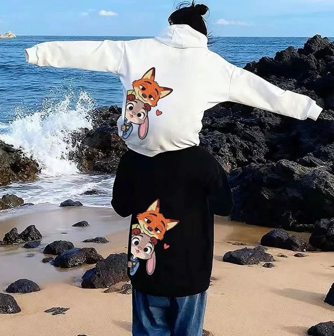 Nick Wilde & Judy Hopps Oversize Sweatshirt