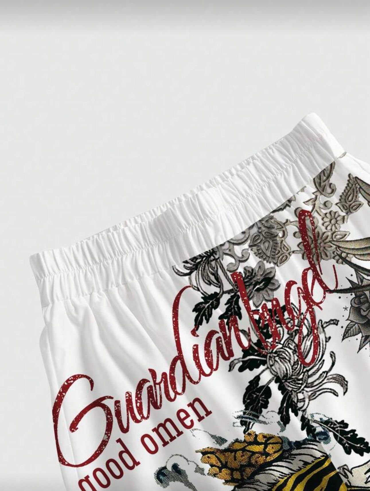 China Design Beyaz Baggy Eşofman Altı