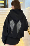 Wing Sırt Dantel Kanat Detaylı Sweatshirt