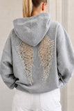 Wing Sırt Dantel Kanat Detaylı Sweatshirt