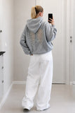 Wing Sırt Dantel Kanat Detaylı Sweatshirt