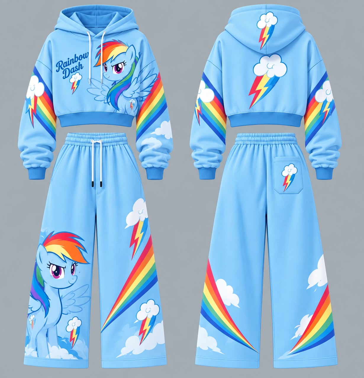 My Little Pony Rainbow Dash Desenli My Little Pony 2'li Takım