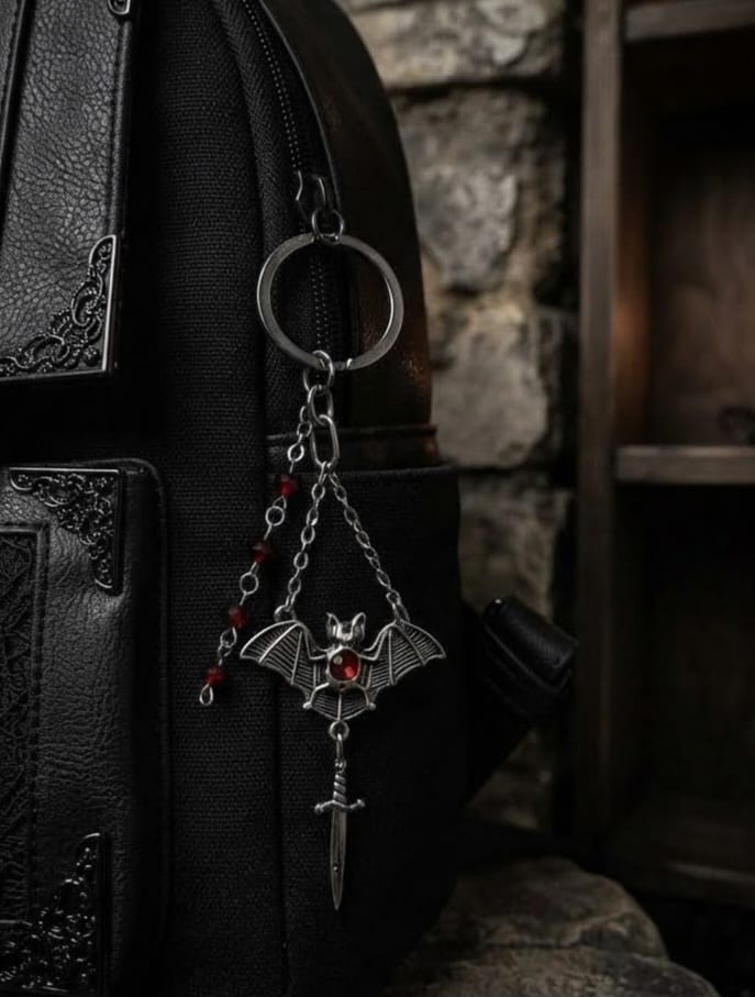 Gothic Grunge Temalı Charm Anahtarlık