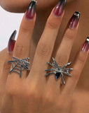 2'li Gothic Spider Tasarım Yüzük