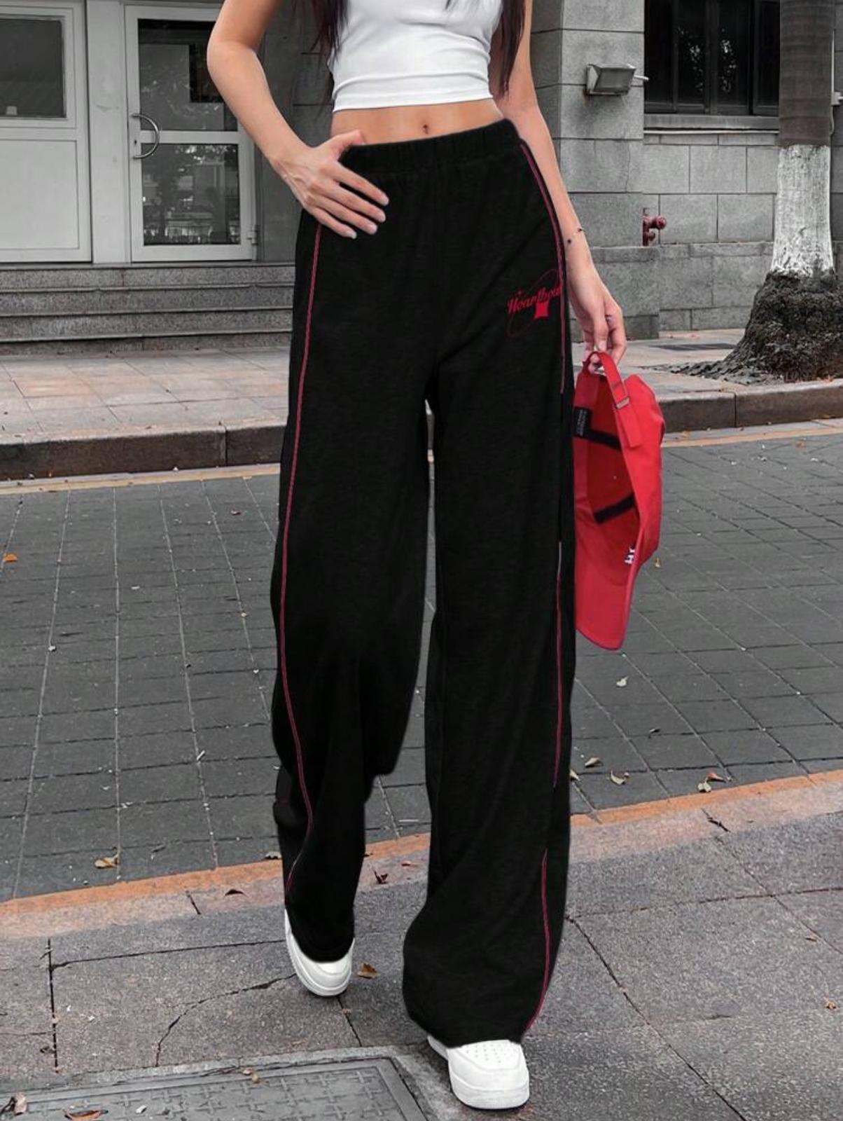 HeartBeat Oversize Beli Lastikli Baggy Eşofman Altı