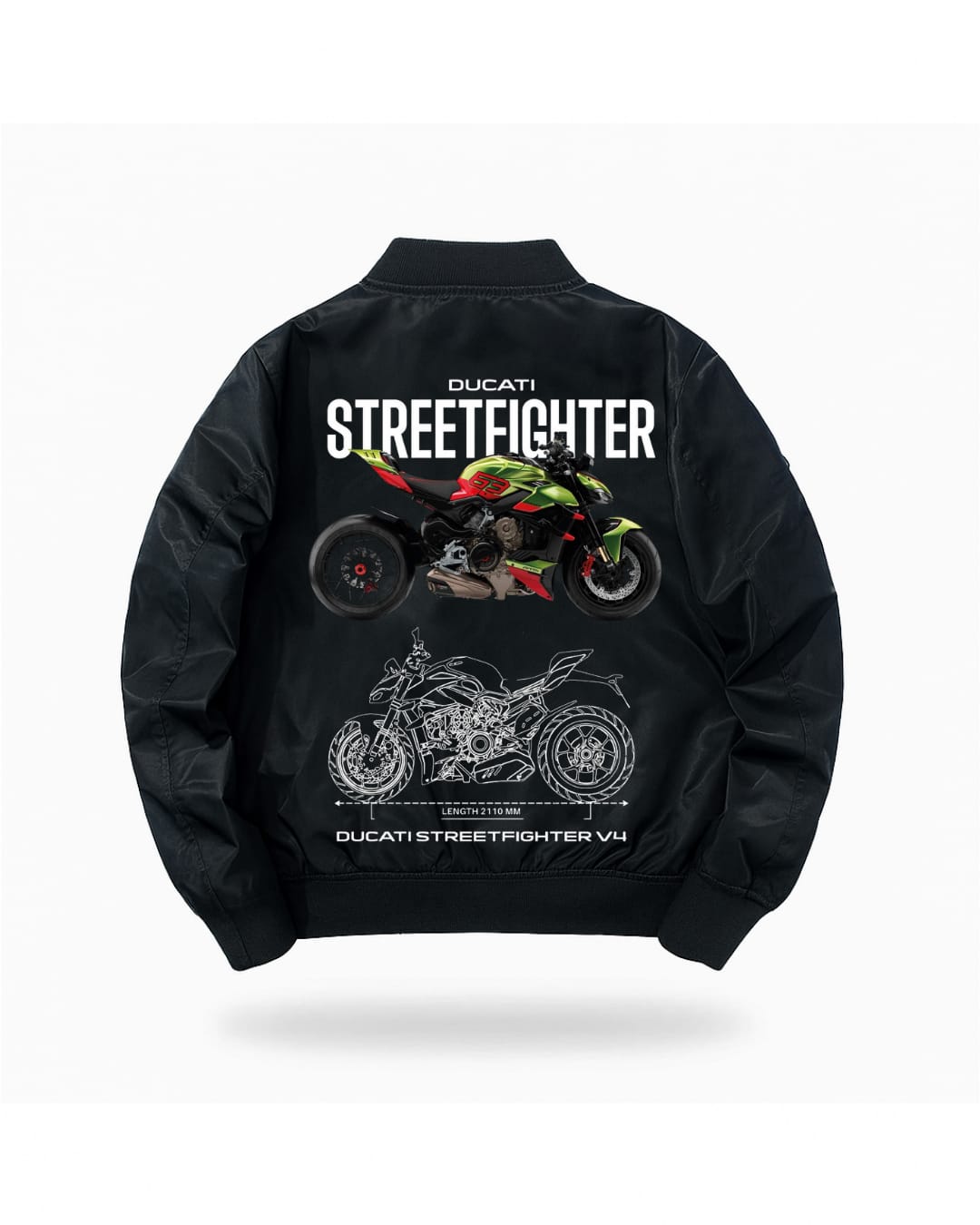 Motorbike Unisex Bomber Ceket