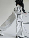 Large Pocket Oversize Beli İpli Baggy Eşofman Altı