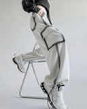 Large Pocket Oversize Beli İpli Baggy Eşofman Altı