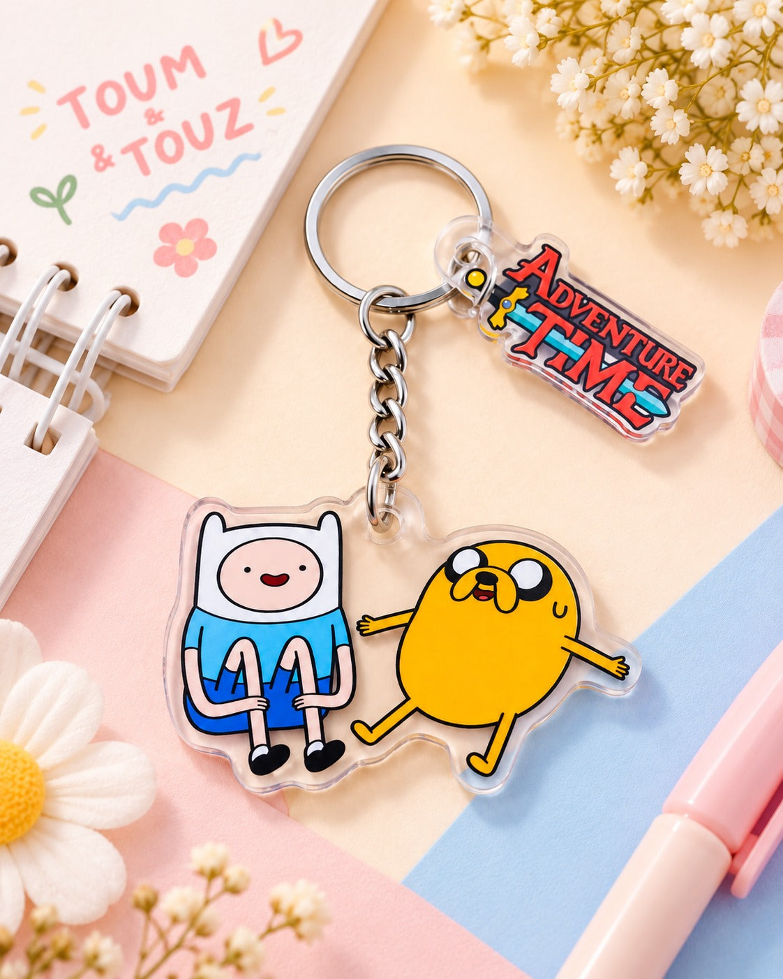 Adventure Time Temalı Charm Anahtarlık