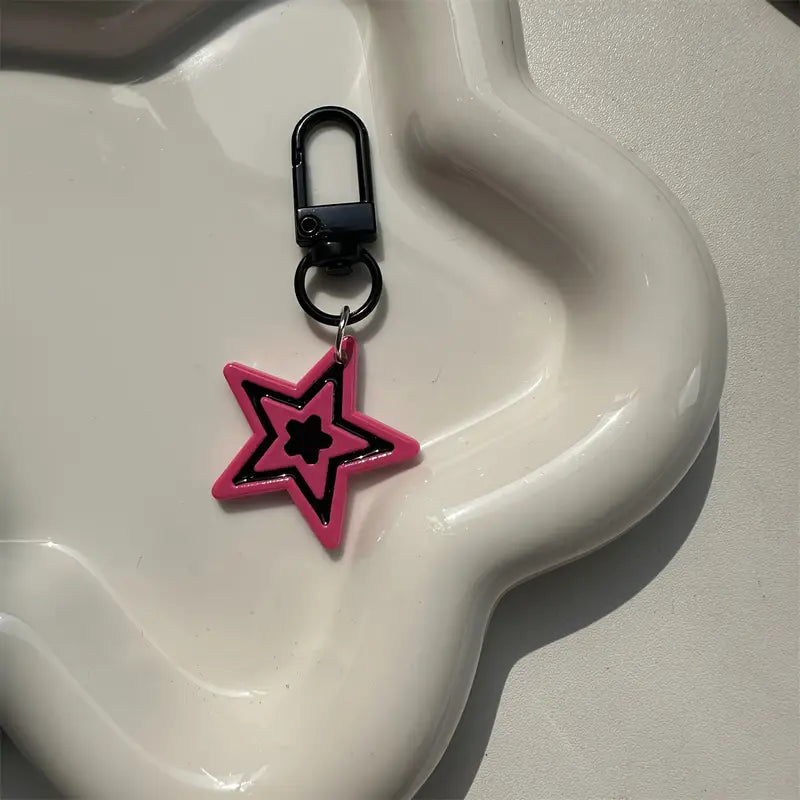 Y2K Star Design Charm Anahtarlık