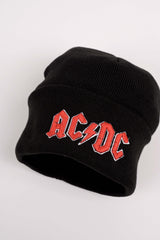 AC/DC Nakış İşleme Unisex Siyah Bere - touzmoda