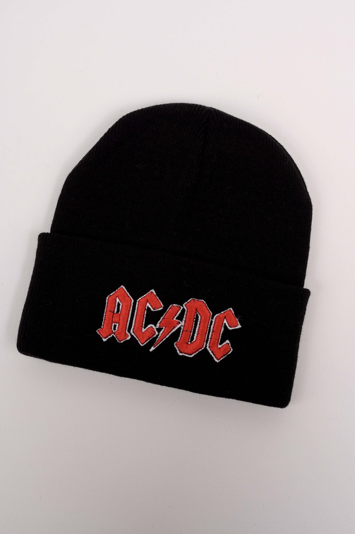 AC/DC Nakış İşleme Unisex Siyah  Bere