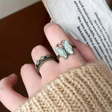 2'li Butterfly Yüzük Seti