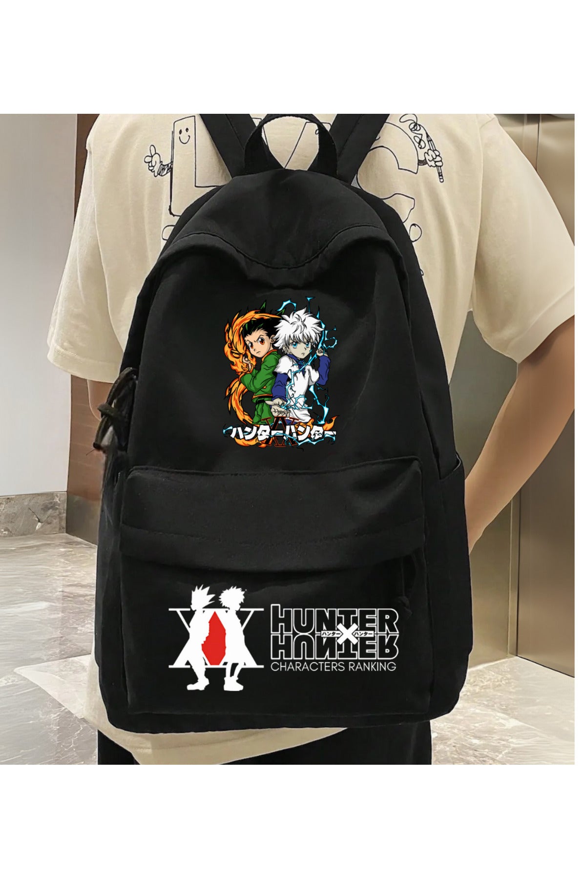 Anime Hunter X Hunter Baskılı Okul, Dershane, Kurs Sırt Çantası