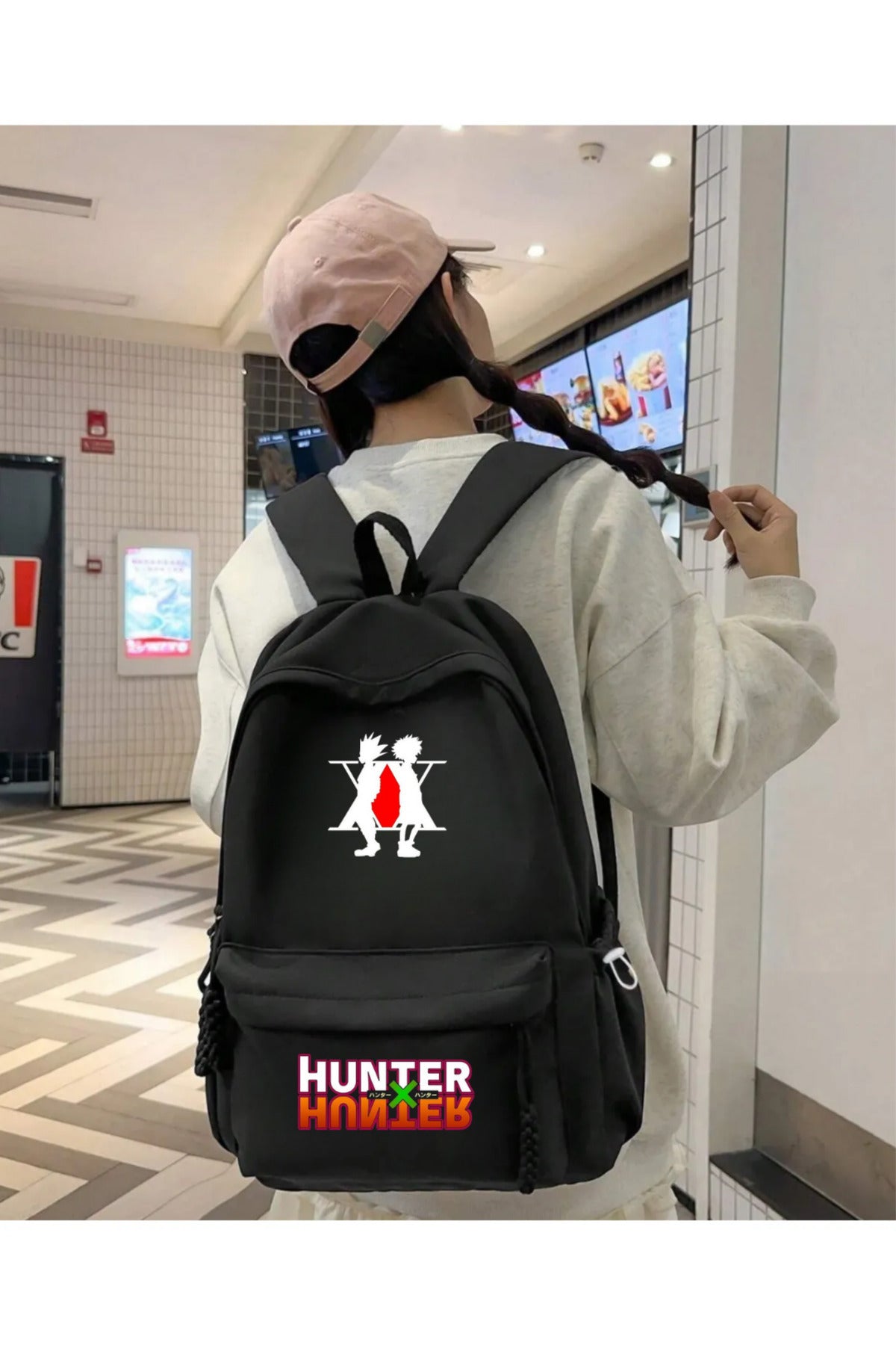 Anime Hunter X Hunter Baskılı Unisex Okul Sırt Çantası