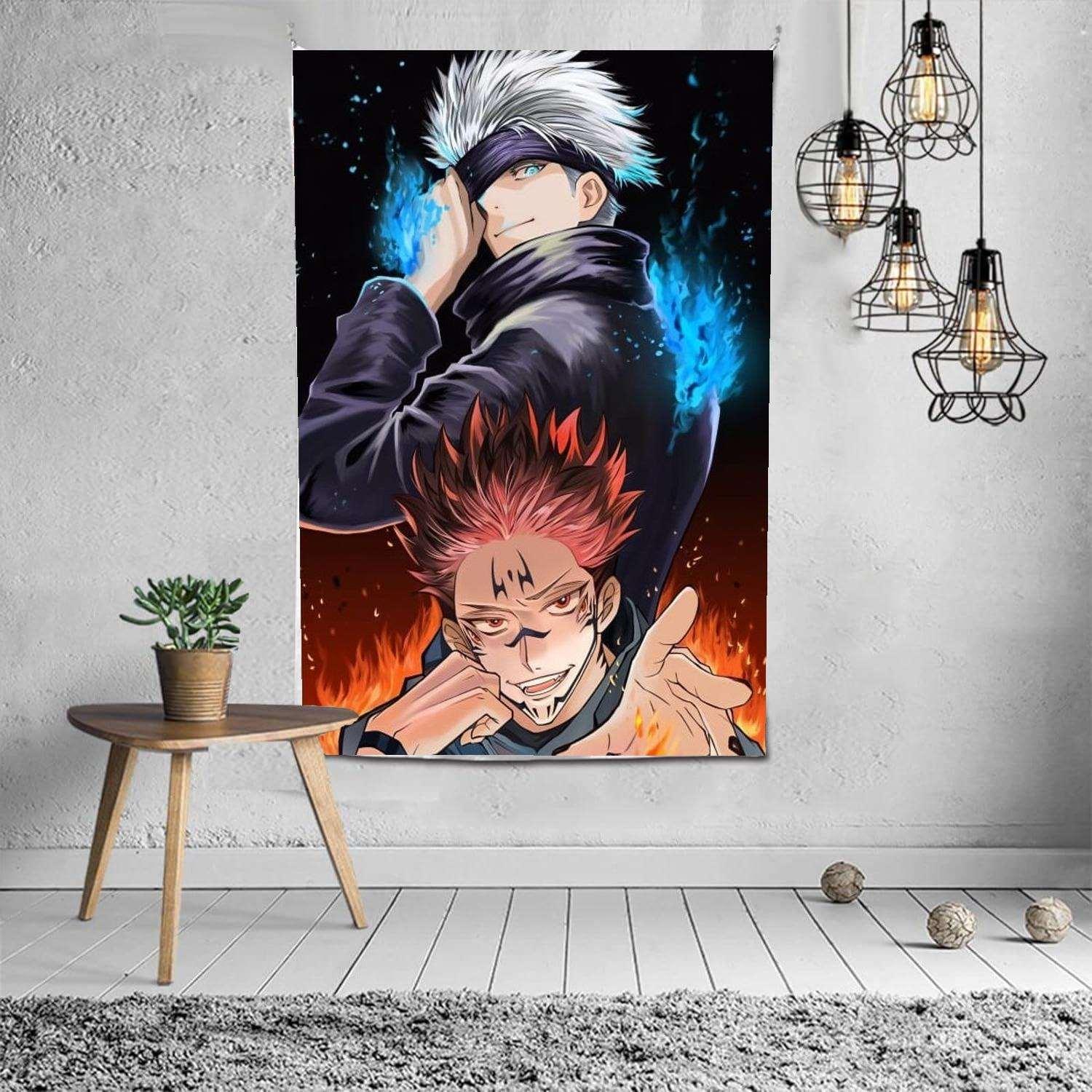 Anime Jujutsu Kaisen Duvar Halısı