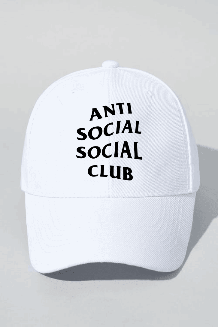 Anti Social Club Beyaz Şapka