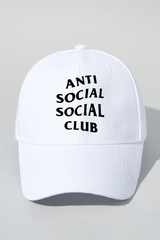 Anti Social Club Beyaz Şapka