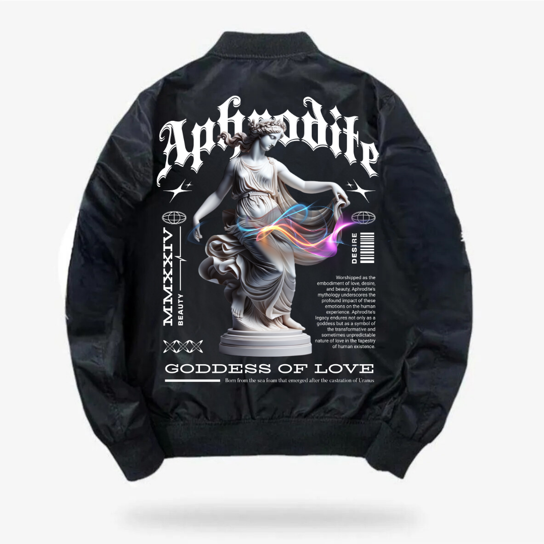 Aphrodite Baskılı Unisex Bomber Ceket