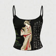 China Design Retro Askılı Croptop
